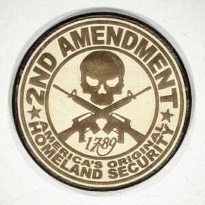 2nd Amendment Plaque (dark backer)