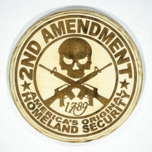 2nd Amendment Plaque (light backer)