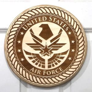 WC Version of the United States Air Force
  Plaque (light backer)