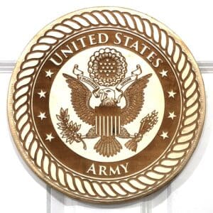 WC Version of the United States Army
  Plaque (light backer)