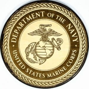 Official United States Marine Corps
  Plaque (Dark Backer)