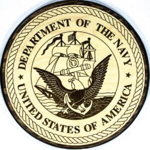 Official United States Navy Plaque (Dark
  Backer)