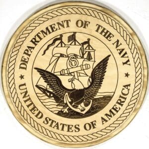 Official United States Navy Plaque
  (Natural Backer)