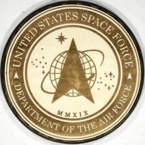 Official United States Space Force Plaque
  (Dark Backer)
