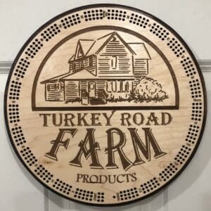 Your CUSTOM DESIGN Cribbage Board | 3-Track, 120-Point Round Game with Pegs & Cards