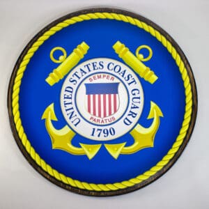 Coast Guard Full Color Printed Wall Plaque
