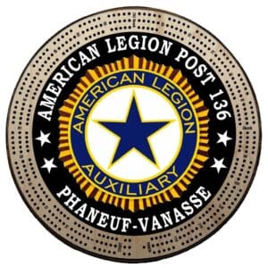 Auxiliary (ALA) | Printed | C2: Post #, Post Name | Cribbage Board