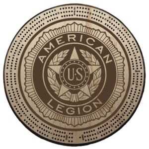 American Legion | Engraved | Logo Only | Cribbage Board